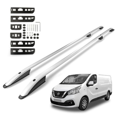 Roof rails for Nissan NV300 I J4 H1 L1 SWB 2016-2021 SKYPORT Aluminum Plas