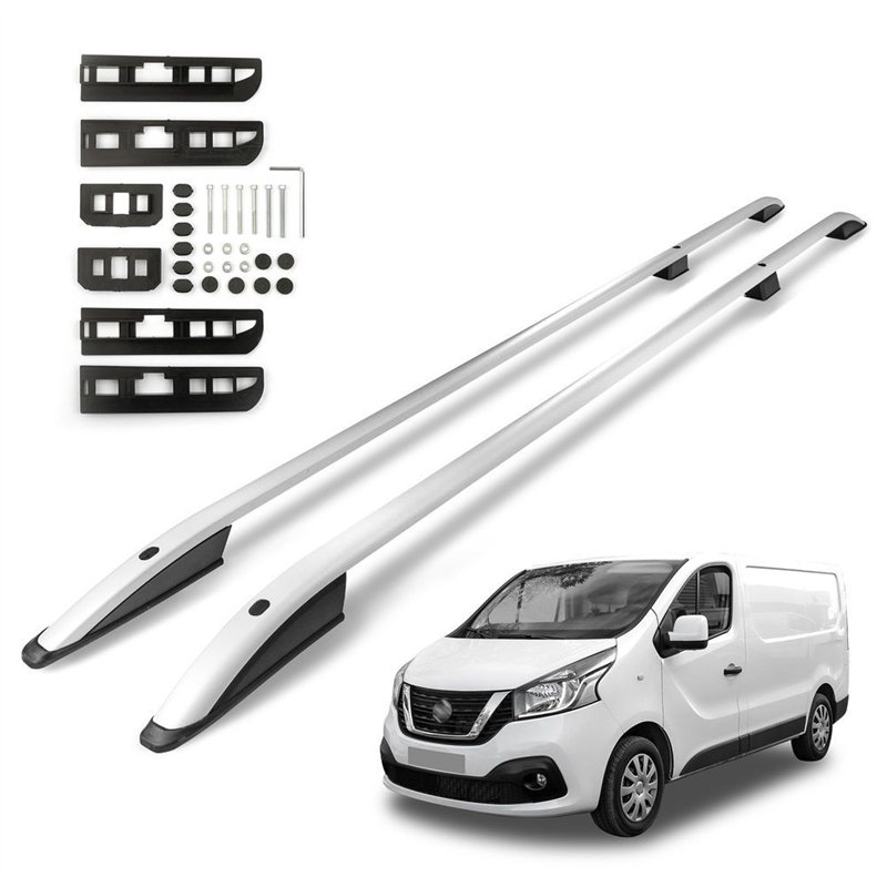 Roof rails for Nissan NV300 I J4 H1 L1 SWB 2016-2021 SKYPORT Aluminum Plas