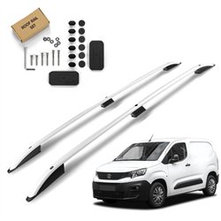 Relingi dachowe Peugeot Partner III K9 H1 L1 Standard 2018- Alum