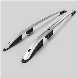 Roof rails for Jeep Renegade I BU 2014- SKYPORT Silver Aluminum Plastic