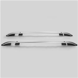 Roof rails for Jeep Renegade I BU 2014- SKYPORT Silver Aluminum Plastic