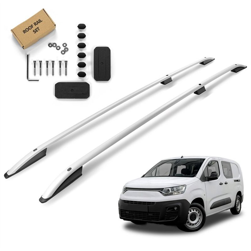 Roof rails for Fiat Doblo III 510/511 H1 L2 Maxi 2022- SKYPORT Aluminum Pl