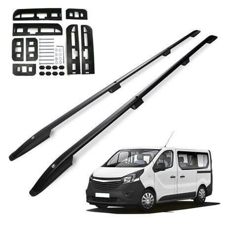 Relingi dachowe Opel Vivaro B X82 H1 L1 SWB 2014-2019 Aluminium plastik
