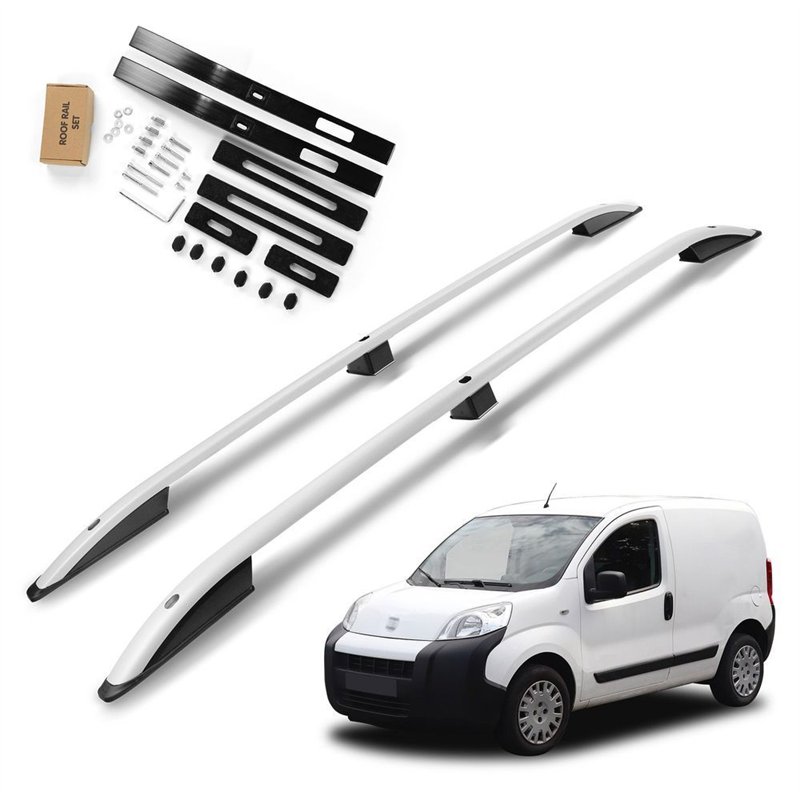 Roof rails for Peugeot Bipper I A 225L 2007-2015 SKYPORT Aluminum Plastic
