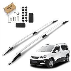 Roof rails for Peugeot Rifter I K9 H1 L1 M 2018- SKYPORT Aluminum Plastic