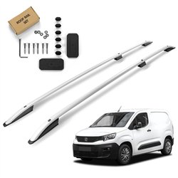 Roof rails for Peugeot Partner III K9 H1 L2 2018- SKYPORT Aluminum Plastic