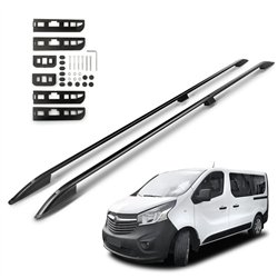 Roof rails for Opel Vivaro B X82 H1 L2 LWB 2014-2019 SKYPORT Aluminum Plas