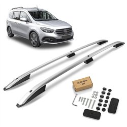 Roof rails for Mercedes EQT (W420) 2023- | SKYPORT Silver Aluminum Plastic