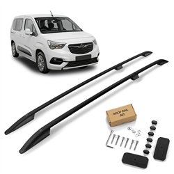 Roof rails for Opel Combo E K9 H1 L2 XL 2018- SKYPORT Aluminum Plastic