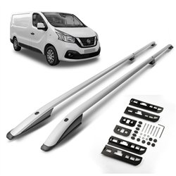 Roof rails for Nissan NV300 I J4 H1 L2 LWB 2016-2021 SKYPORT Aluminum Plas