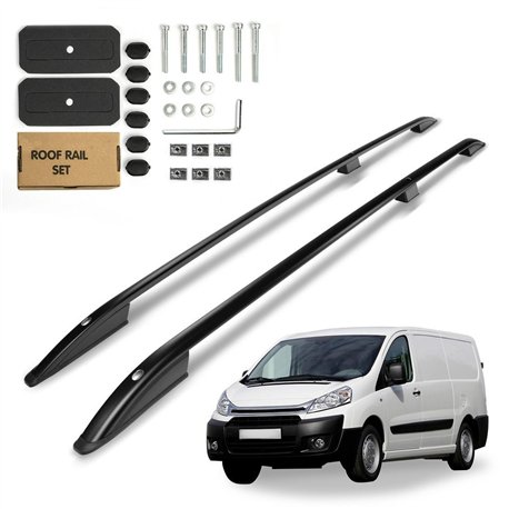 Roof rails for Citroen Dispatch II VF7 H1 L2 2007-2016 SKYPORT Aluminum Pl
