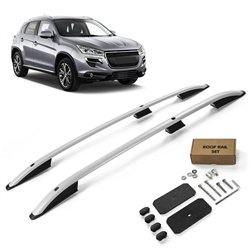 Roof rails for Peugeot 4008 I B GA0 2012-2015 SKYPORT Aluminum Plastic