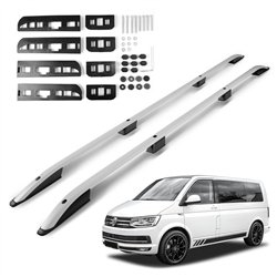 Roof rails for Volkswagen VW Multivan T6 H1 L1 SWB 2015-2019 SKYPORT Alumi