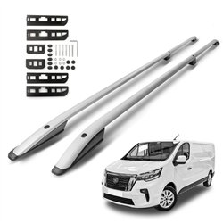 Roof rails for Nissan Primastar II J4 H1 L2 LWB 2021- SKYPORT Aluminum Pla
