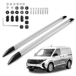 Roof rails for Ford Transit Courier II V769 2023- FLUSH Aluminum Plastic
