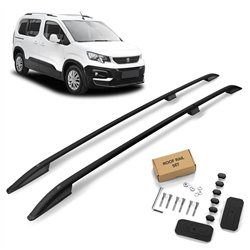 Roof rails for Peugeot Rifter I K9 H1 L2 2018- SKYPORT Aluminum Plastic