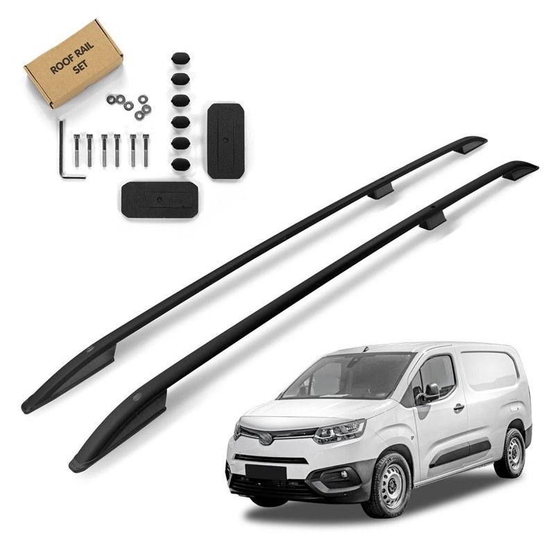 Roof rails for Toyota Proace City I E/K9 H1 L2 2020- SKYPORT Aluminum Plas