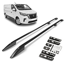 Roof rails for Nissan Primastar II J4 H1 L1 SWB 2021- SKYPORT Aluminum Pla