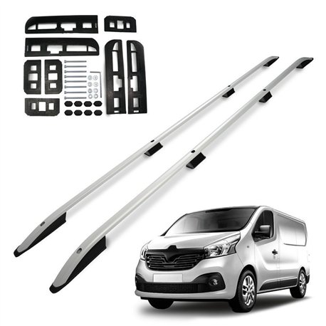 Relingi dachowe Renault Trafic III FG/JG H1 L1 SWB 2014- Aluminium plast