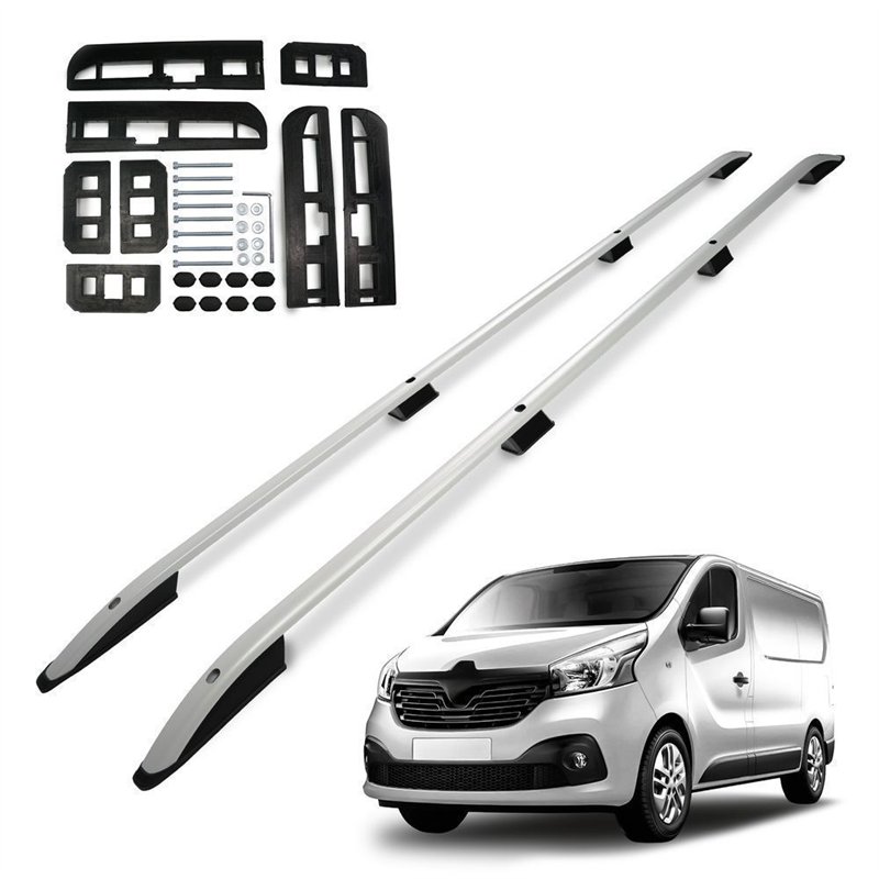 Relingi dachowe Renault Trafic III FG/JG H1 L1 SWB 2014- Aluminium plast