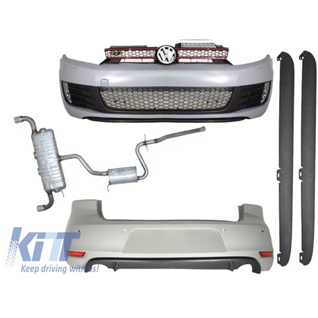 Complete Body Kit + Exhaust System VW GOLF VI MKVI Golf 6 GTI Look (2008-up)