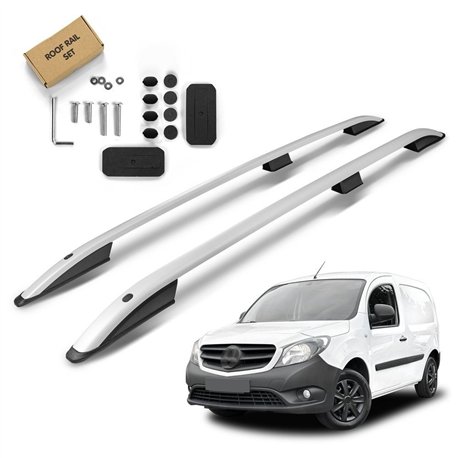 Roof rails for Mercedes Citan W415 H1 L2 A2 2012-2021 SKYPORT Aluminum Pla