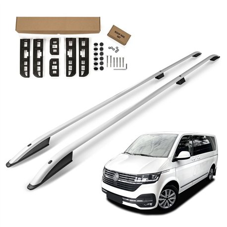 Roof rails for Volkswagen VW Multivan T6.1 H1 L2 LWB 2019-2022 SKYPORT Alu