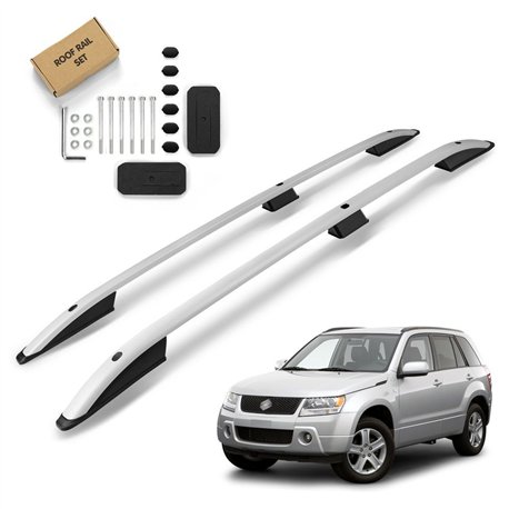 Roof rails for Suzuki Grand Vitara II JT 5D 2005-2015 SKYPORT Aluminum Pla