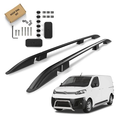 Roof rails for Citroen Jumpy III V H1 XS Compact 2016- SKYPORT Aluminum Pl