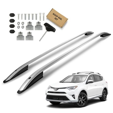 Roof rails for Toyota RAV4 IV XA40 2013-2018 SKYPORT Aluminum Plastic