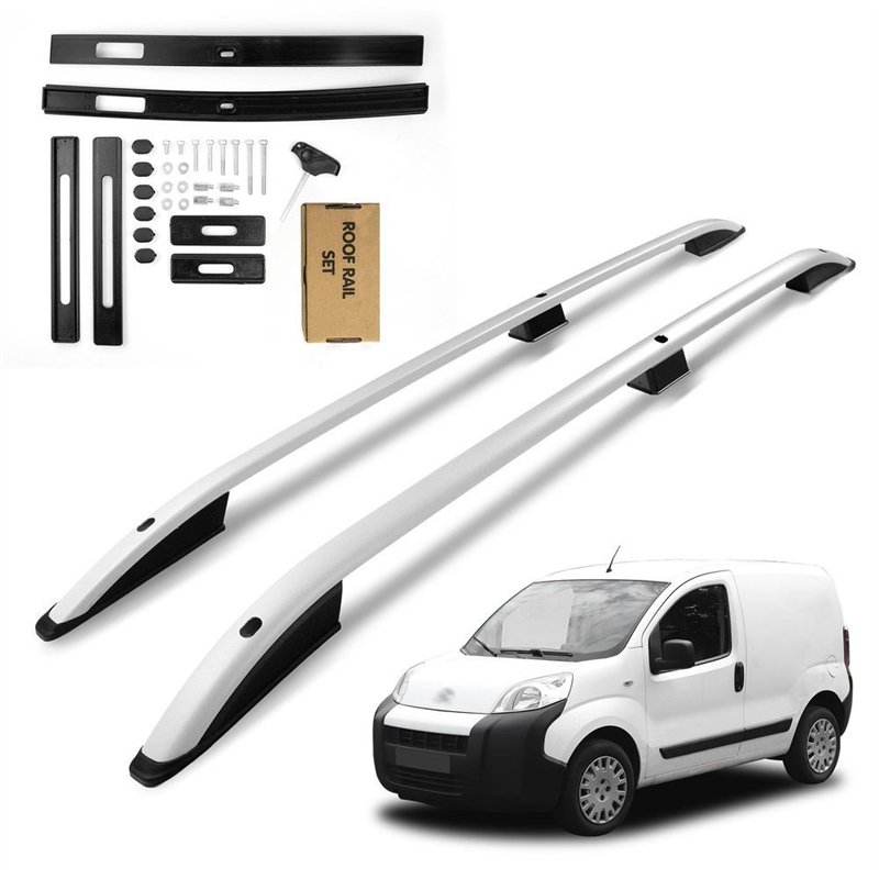 Roof rails for Citroen Nemo I A 225L 2008-2015 SKYPORT Aluminum Plastic