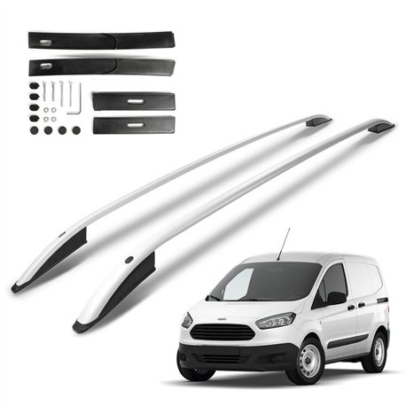 Roof rails for Ford Transit Courier I B460 2014-2023 SKYPORT Aluminum Plas