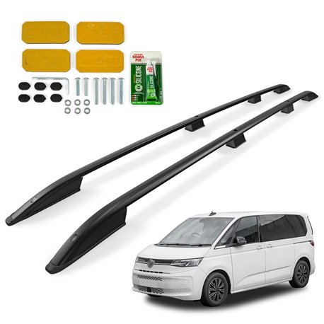 Relingi dachowe Volkswagen VW Multivan T7 H1 L1 SWB 2021- Alumin