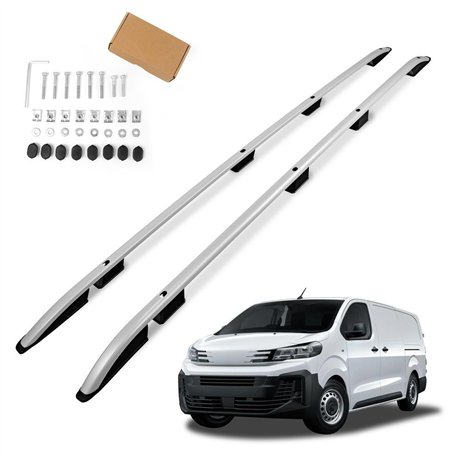 Relingi dachowe Peugeot e-Expert I V H1 L3 Long 2020- Aluminium plastik