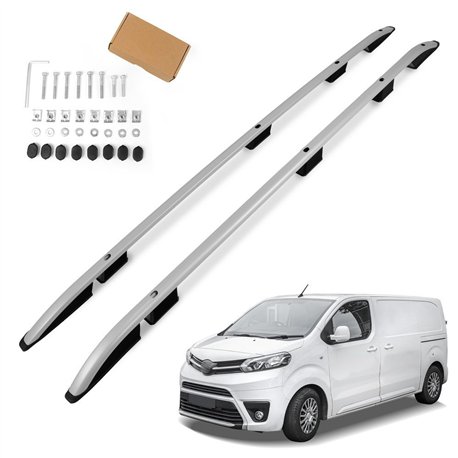 Relingi dachowe Toyota Proace II MDZ/MPY H1 L1 Standard 2016- Aluminium