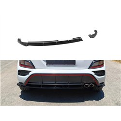 Rear bumper lip for Hyundai Kona I (OS) N-Line FL 2021-2023 | Black ABS