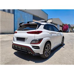 Rear bumper lip for Hyundai Kona I (OS) N-Line FL 2021-2023 | Black ABS