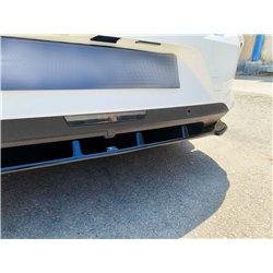 Rear bumper lip for Opel Astra-e Hatchback L (C02) 5D 2022- | Black ABS