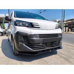 Front splitter for Opel Vivaro C (K0) FL 2024- | Black ABS plastic Shiny