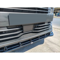 Front splitter for Opel Vivaro C (K0) FL 2024- | Black ABS plastic Shiny