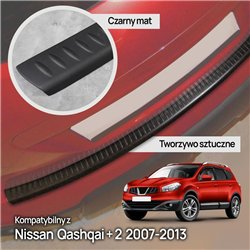 Rear bumper trim for Nissan Qashqai+2 I J10 NJ10 2008-2014 PUR composite P