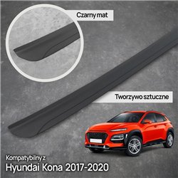 Rear bumper trim for Hyundai Kona I OS PRE-FL 2017-2021 PUR composite PU