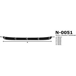 Rear bumper trim for Hyundai Kona I OS PRE-FL 2017-2021 PUR composite PU