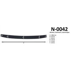 Rear bumper trim for Hyundai Tucson III TL PRE-FL 2015-2018 PUR composite