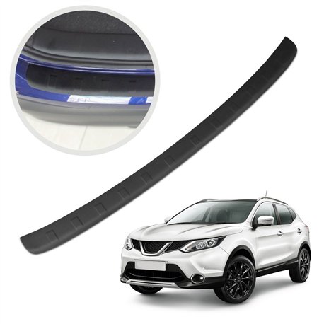 Rear bumper trim for Nissan Qashqai II J11 PRE-FL 2014-2017 PUR composite