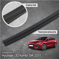 Rear bumper trim for Hyundai i30 Station Wagon III PDE 2017- PUR composite