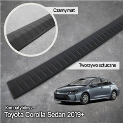 Rear bumper trim for Toyota Corolla Sedan XII E210 4D 2019-2025 PUR compos