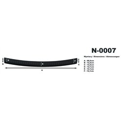 Listwa tylnego zderzaka Volkswagen VW Touran I 1T GP PRE-FL 2003-2010 Ko