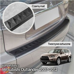 Rear bumper trim for Mitsubishi Outlander II CW/ZG/ZH CWB 2007-2012 PUR co