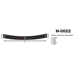 Listwa tylnego zderzaka Hyundai i40 Kombi I VF 2011-2019 Kompozyt PURowy